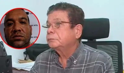  Juan Carlos Romero Gómez, alias 'JK', y el juez José De Jesús Vergara Otero.