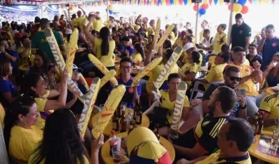 Ambiente de Selección Colombia en La Troja. 