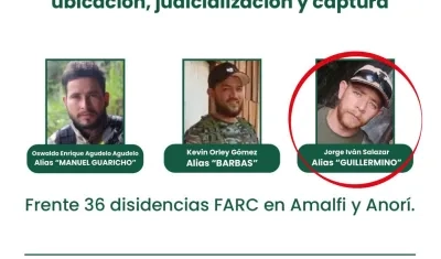 Jorge Iván Salazar, alias 'Guillermino'.