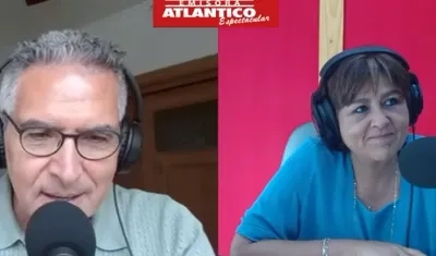 Jorge Cura y María Lorena Gutiérrez, presidenta del Grupo Aval.