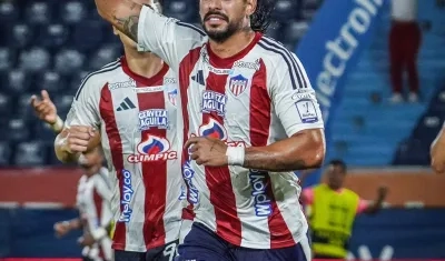 La celebración del paraguayo Javier Báez.