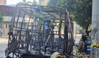 Así terminó el bus de Coochofal.