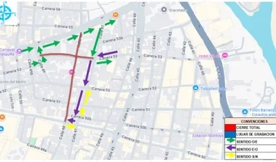 Plan vial en calle 48 carreras 54 y 50; carrera 53B calles 47 y 49.