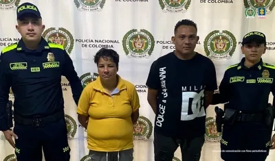 Dos de los capturados. 