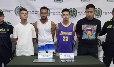 Dos de los capturados enviados a prisión, un con domiciliaria y otro dejado en libertad.