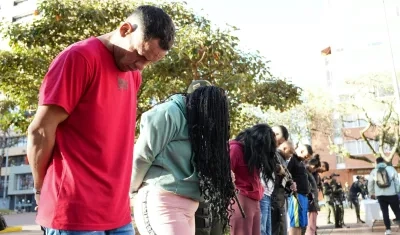 Los capturados fueron presentados a la opinión pública este lunes en la capital del país. 