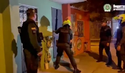 Operativos de la Policía en Barranquilla y Soledad que permitió las capturas. 