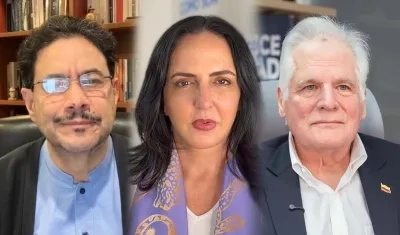 Iván Cepeda; María F. Cabal y Miguel Uribe Londoño