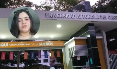 Claudia Vargas, estudiante de la Uniautónoma. 