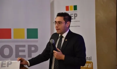 Magistrado Cristian Quiroz Romero.