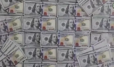 Dólares incautados.