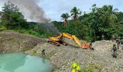 Daño ambiental en el Copey.
