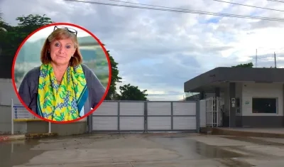 La presidenta de la Junta Directiva de Ecopetrol, Mónica de Greiff y la fachada de Monómeros.