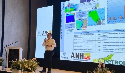 Dimar durante el Segundo Foro Offshore 'Caribe energía y progreso'.