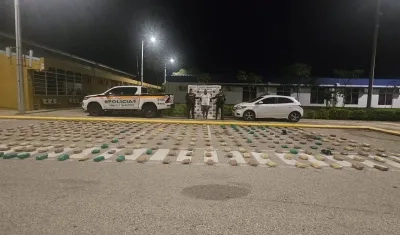 Droga incautada y hombre capturado. 