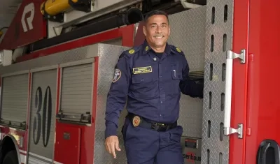 Edwin Pacheco, nuevo comandante de Bomberos de Barranquilla.