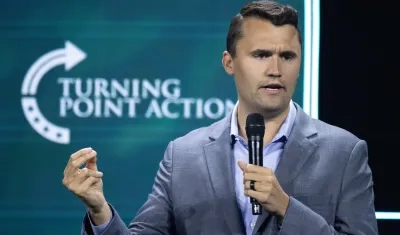 El fundador de la organización conservadora Turning Point Action, Charlie Kirk.