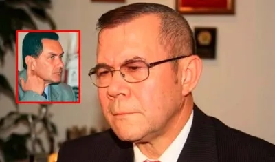 Generales de la Policía retirados Fabio Campos Silva y Leonardo Gallego.