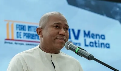 Gersel Pérez, presidente de la Comisión Legal Afro del Congreso de la República.