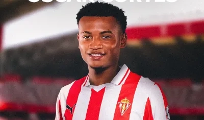 Óscar Cortés, nuevo jugador del Sporting de Gijón.
