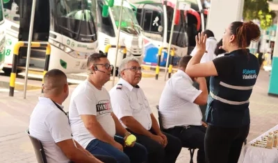 Socialización de Agencia Nacional de Seguridad Vial con conductores.