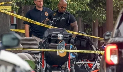 Autoridades en zona de tiroteo en Chicago.