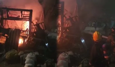 Incendio en vivienda del barrio Nueva Colombia.