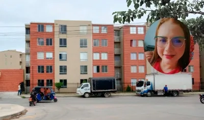 Johana Baca Echeverría y el conjunto residencial Puerto Armónica, donde se presentó el hecho. 