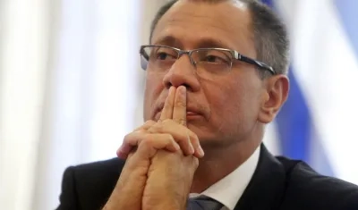 Jorge Glas, exvicepresidente de Ecuador.