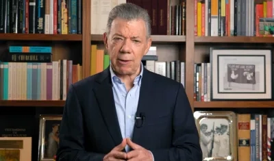 El expresidente Juan Manuel Santos.