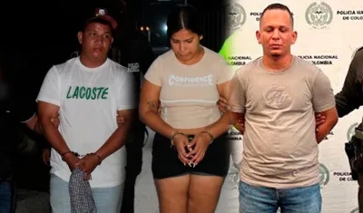 Wilfrido Rafael Arroyo Fernández, Katherine Paola Quiroz Rodríguez y Deiver Jair Rodríguez Burgos.