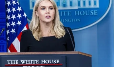 La portavoz de la Casa Blanca, Karoline Leavitt.