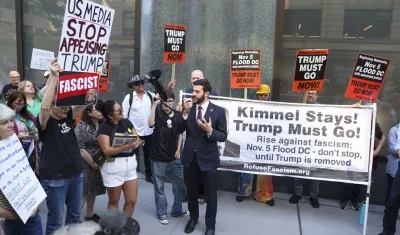 Imagen de la protesta.