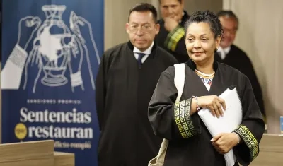 La magistrada Ana Manuela Ochoa Arias, de la JEP