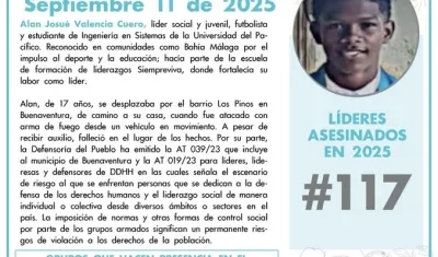 Alan Josué Valencia Cuero. 