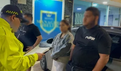 Dos de los capturados por parte de la Fiscalía. 