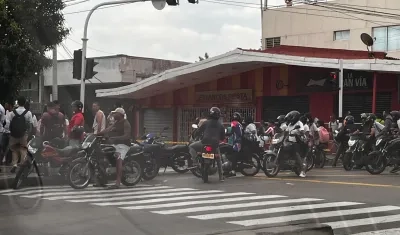 Lugar donde se presentó el crimen en la mañana de este viernes. 