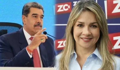 El Presidente de Venezuela, Nicolás Maduro, y Vicky Dávila.