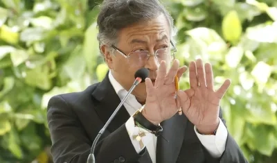 El Presidente Gustavo Petro. 