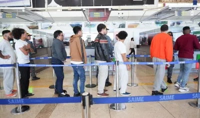 Migrantes venezolanos retornando a su país. 