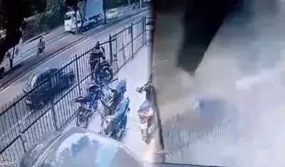 Impresionante video muestra el momento exacto del atentado en Cali