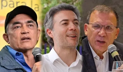 Gustavo Bolívar, Daniel Quintero y Roy Barrera. 