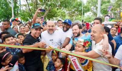 Inauguración del parque La Solución.