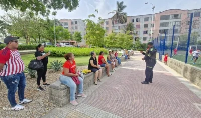 Fortalecimiento de la vigilancia en parques de Barranquilla.