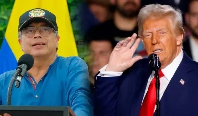El Presidente Gustavo Petro y Donald Trump.