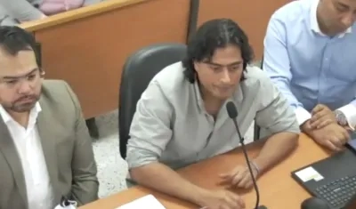 Nicolás Petro durante el juicio.