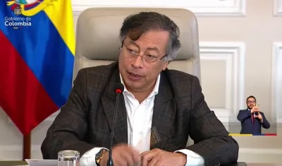 El Presidente Gustavo Petro.