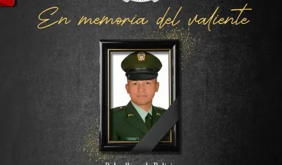 El patrullero Iván Fernando Ramírez Olarte.