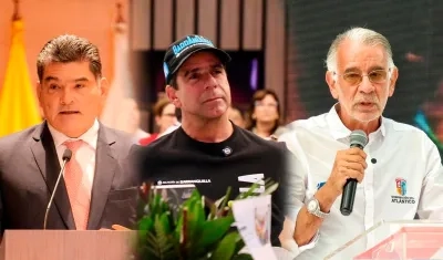 Procurador Gregorio Eljach, Alcalde Alex Char y Gobernador Eduardo Verano.