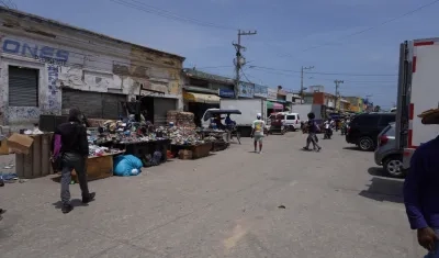 Sector de El Boliche, en el centro de Barranquilla. 